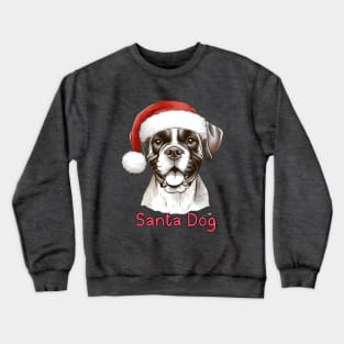 Santa Dog - Boxer Crewneck Sweatshirt